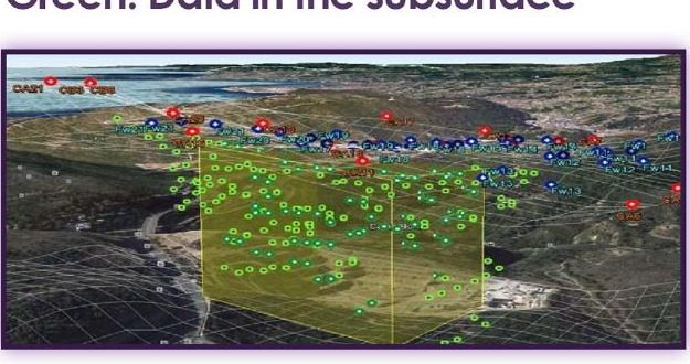 3D chargeability inversion block model from IP survey
